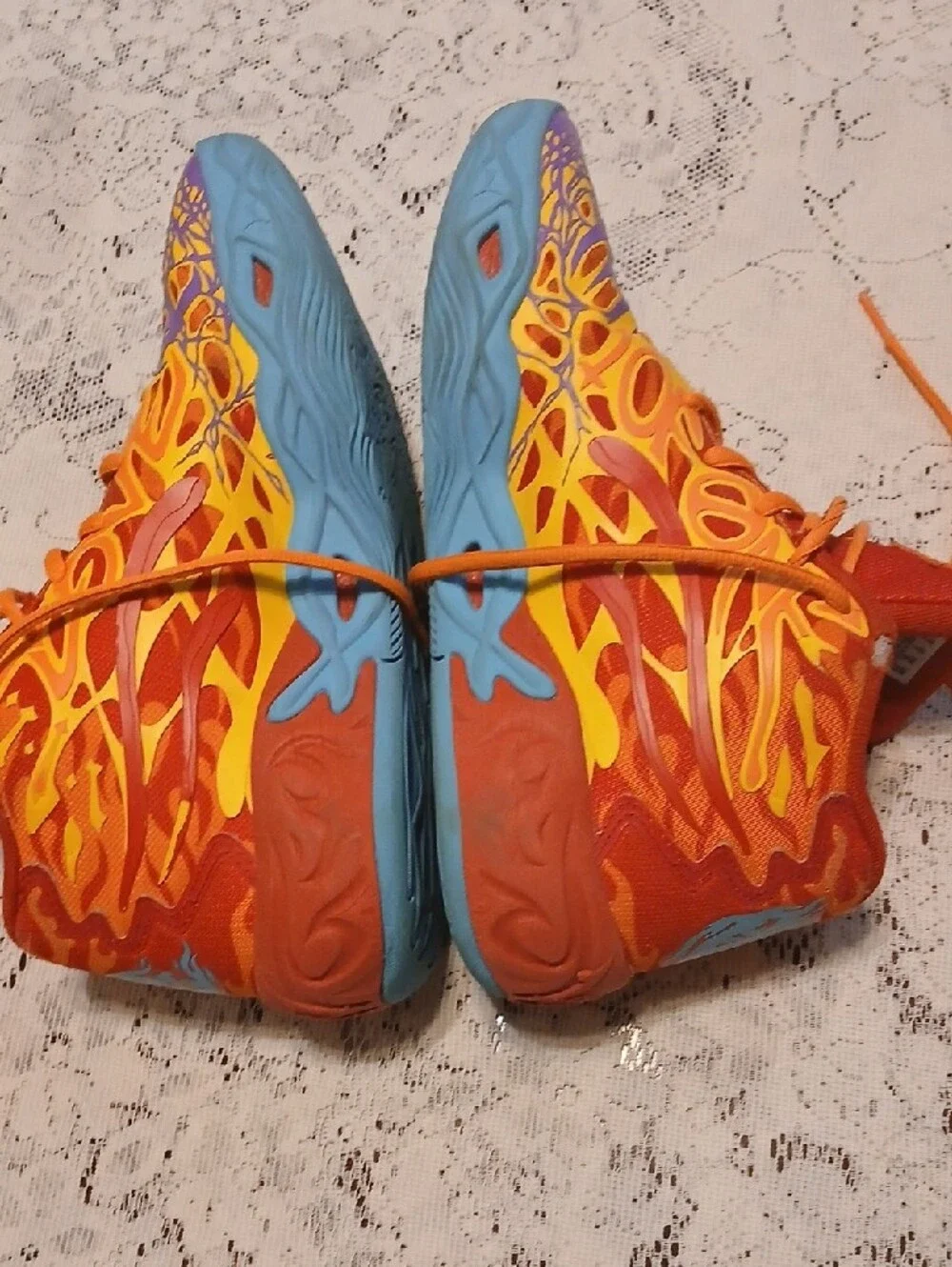 Puma MB.04 CAmelo Phoenix Basketball Shoes orange/blue/purple.(Not From Here)